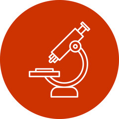 vector microscope icon