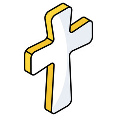 Premium download icon of catholic sign 