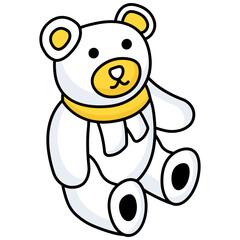 Modern design icon of teddy bear