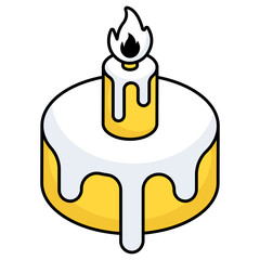 A perfect design icon of cake 