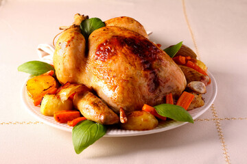 Roast whole chicken