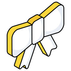 Trendy design icon of bowtie