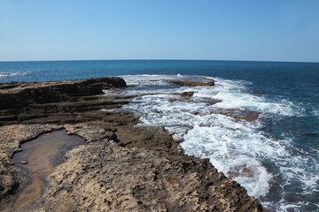 Fototapeta na wymiar Picturesque coast of Mediterranean sea