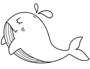 Whale Outline