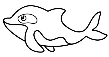 Whale Outline