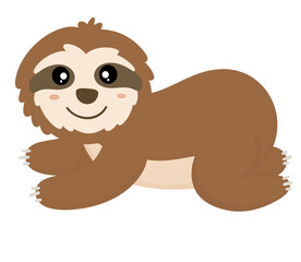 Cute Sloth Illustration 