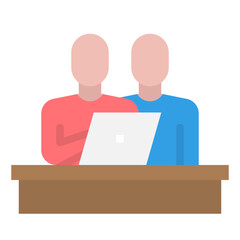 assistance flat icon 