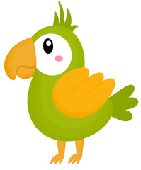 Green Parrot, Green Bird