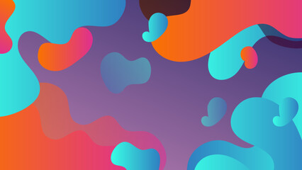 Gradient flowing geometric pattern background texture for cover design template. Minimal color abstract gradient banner template. Modern vector wave shape for brochure and presentation