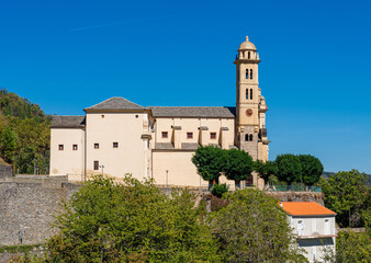 Fototapeta na wymiar Corsica, Piedicroce, parish church Saint-Pierre-et-Saint-Paul, built at the end of the seventeenth century