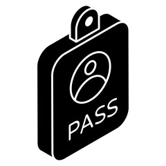 Premium download icon of id card 