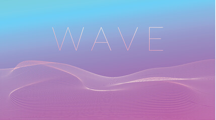 Wave Background design rainbow