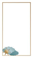 Obraz premium New Year Christmas Wedding Vintage Decoration Frame Border Gold Rectangle PNG Icon Symbol Silhouette Romantic Baby Sweet Dream Sleep Graphic Magic Element