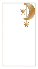 New Year Christmas Wedding Vintage Decoration Frame Border Gold Rectangle PNG Icon Symbol Silhouette Romantic Baby Sweet Dream Sleep Graphic Magic Element