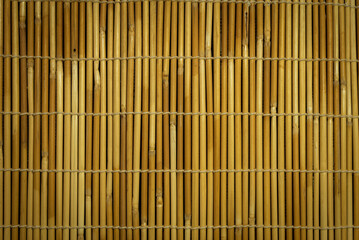 Bamboo mat for making sushi rolls, sushi roll mat background