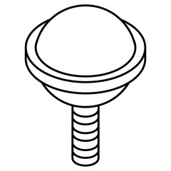A unique design icon of lollipop
