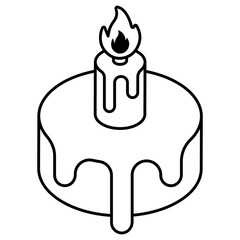 A perfect design icon of cake 