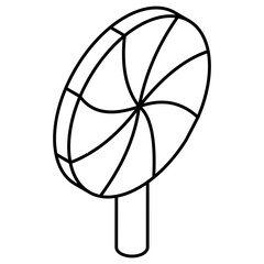 A unique design icon of lollipop