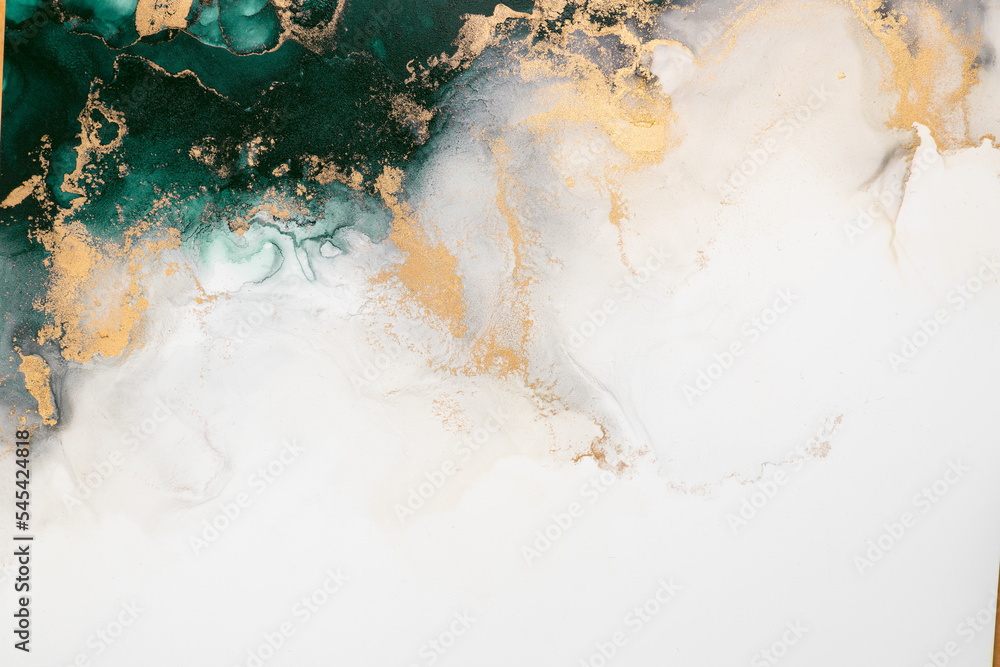 Poster marble ink abstract art from exquisite original painting for abstract background . painting was pain