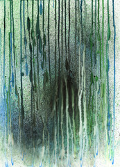 Underwater Forest Acrylics on Watercolor Paper