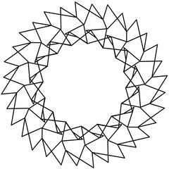 Abstract Geometric Line Art Polygon-16aa4