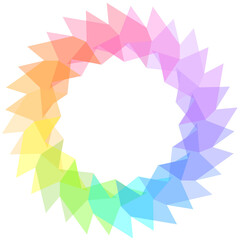 Abstract Geometric Rainbow Polygon-16aa4