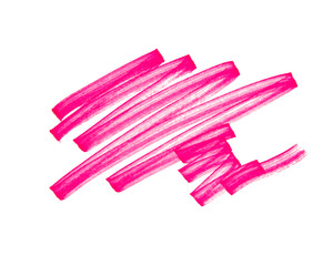 Sketch marker lines for design and highlight. Hand drawn strokes isolated on white