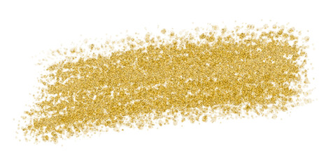 Gold Glitter Brush Stroke, Banner