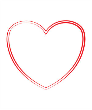 Broken heart Red heart design icon flat.Modern flat valentine love sign.symbol for web site design, button to mobile app. Logo heart illustration,Trendy vector hart shape