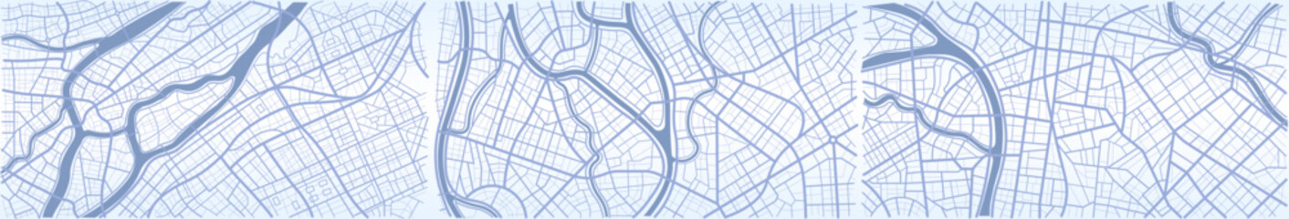 City top view. View from above the map buildings. Gps map navigation to own house. Detailed view of city. Decorative graphic tourist map. Abstract transportation background. Vector, illustration.