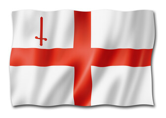 Fototapeta premium London City flag, UK