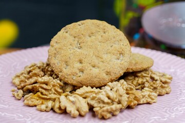 sweet homemade walnut cookie