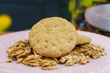 sweet homemade walnut cookie