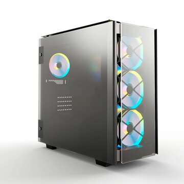 Vibrant Pc Case Showcase, Colorful Pc Case, Gaming Computer Case, Rgb Pc  Tower PNG Transparent Clipart Image and PSD File for Free Download
