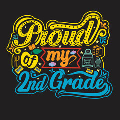 Welcome back to School t shirt design with School  elements or Hand drawn back to School typography design