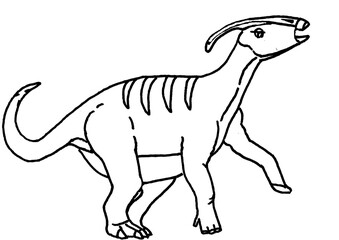 Obraz na płótnie Canvas cartoon dinosaur