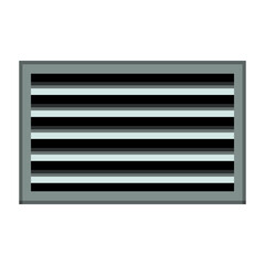 Sewage grate for water drainage in realistic style. Street drainage systems. Storm water sewer system.