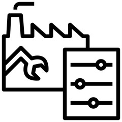 control outline style icon