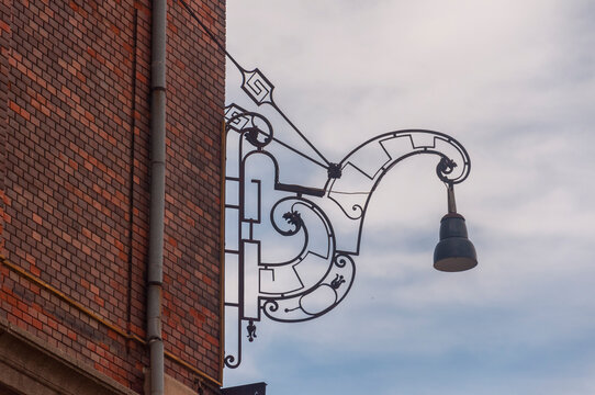 Old abandoned historic brick brewery in Budapest, Hungary