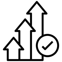 expectation outline style icon