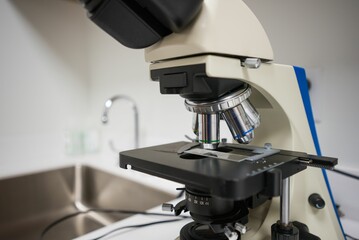Closeup shot of the medical digital microscope