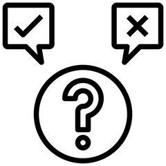 hypothesis outline style icon