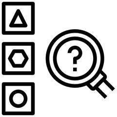 idea selection outline style icon