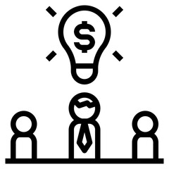 idea outline style icon