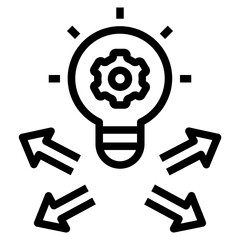 ideation outline style icon