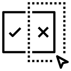 Fototapeta premium misinformation outline style icon