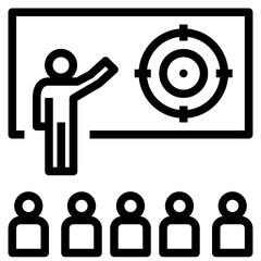 mission outline style icon