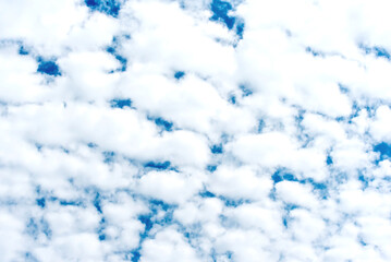 texture of blue sky with many clouds