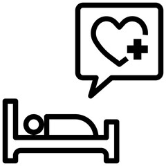 patient outline style icon