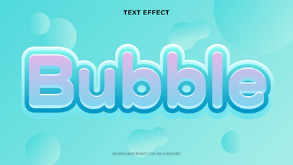 bubble text effect
